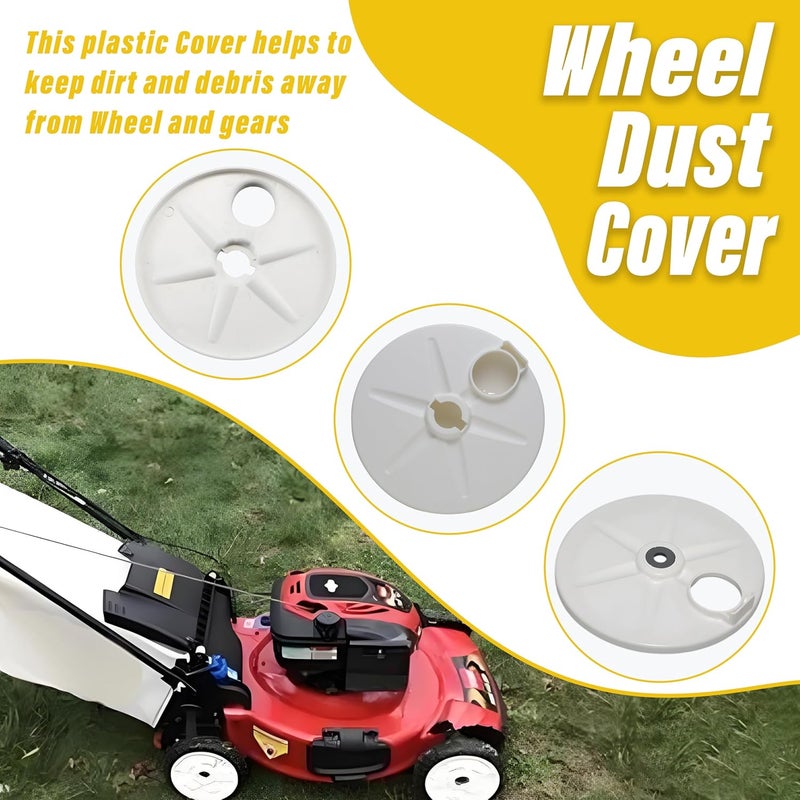 xyocx Replacement Wheel Cover Assembly Wheel Dust Cover 127-6840 fits Toro 21"/22" 105-1838 108-3794 110-1789 110-1792 127-6840 Recycler Mowers (2 Pack) - Image 5
